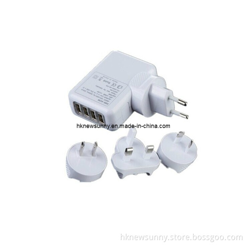 Universal 4 Port USB Travel Charger